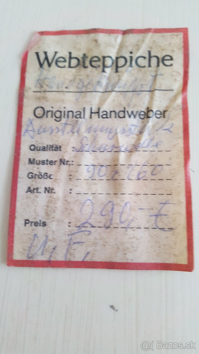 KOBEREC - RETRO - Ručne tkaný - 3