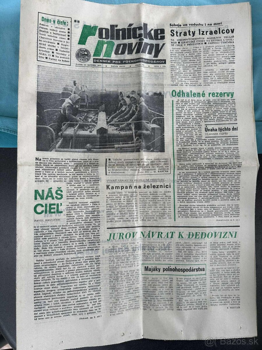 Staré noviny Pravda, rolnicke druzstvo, nedelna pravda - 3