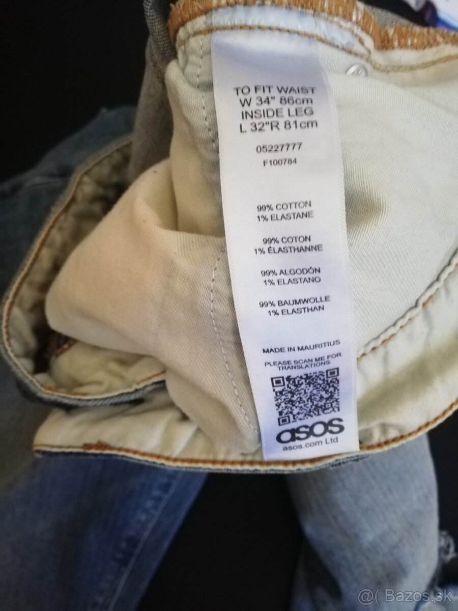 Pánske rifle znacka Asos - 3