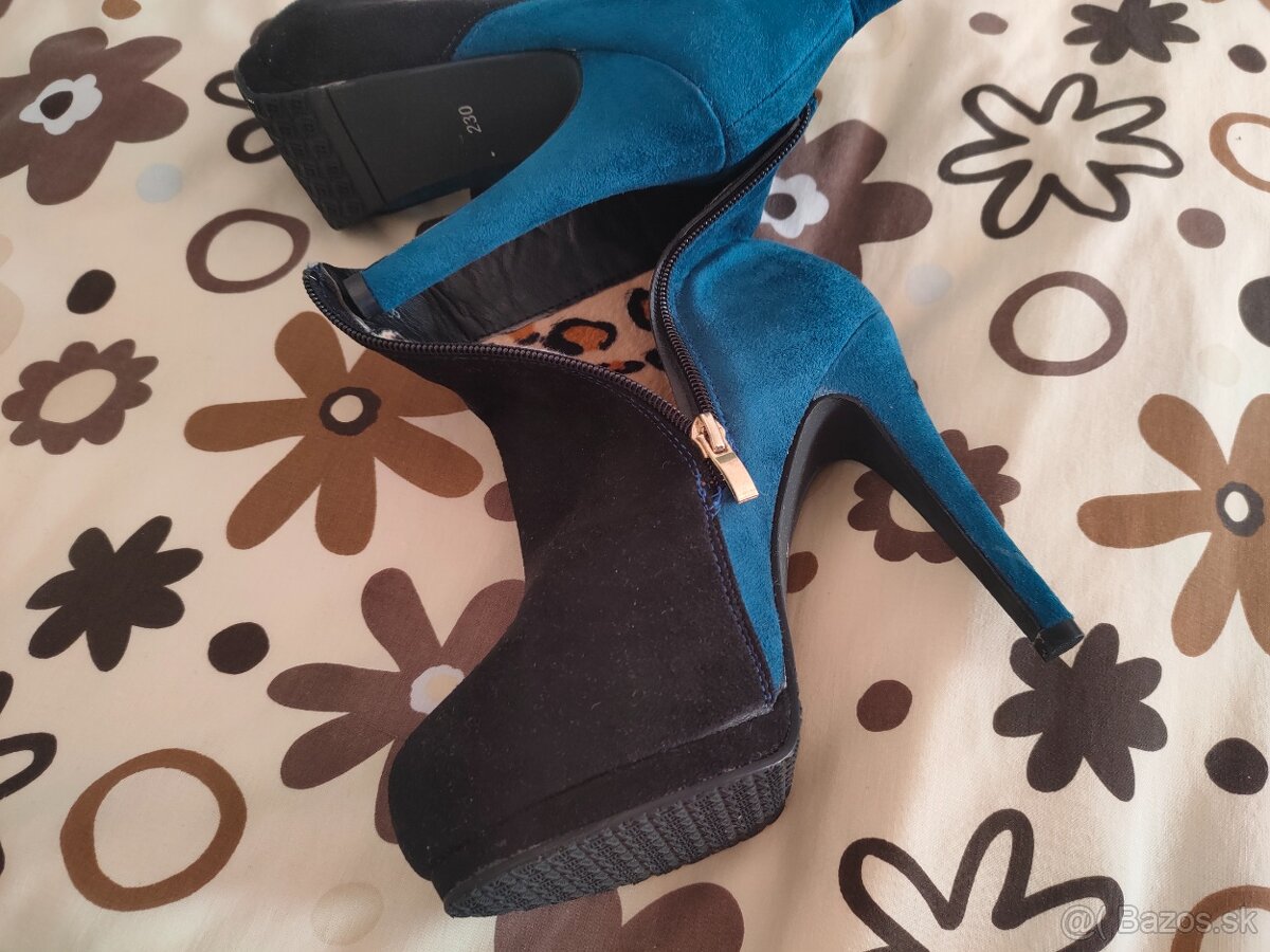 Jesenné kotnikove čižmičky zenske cizmy topanky - 3