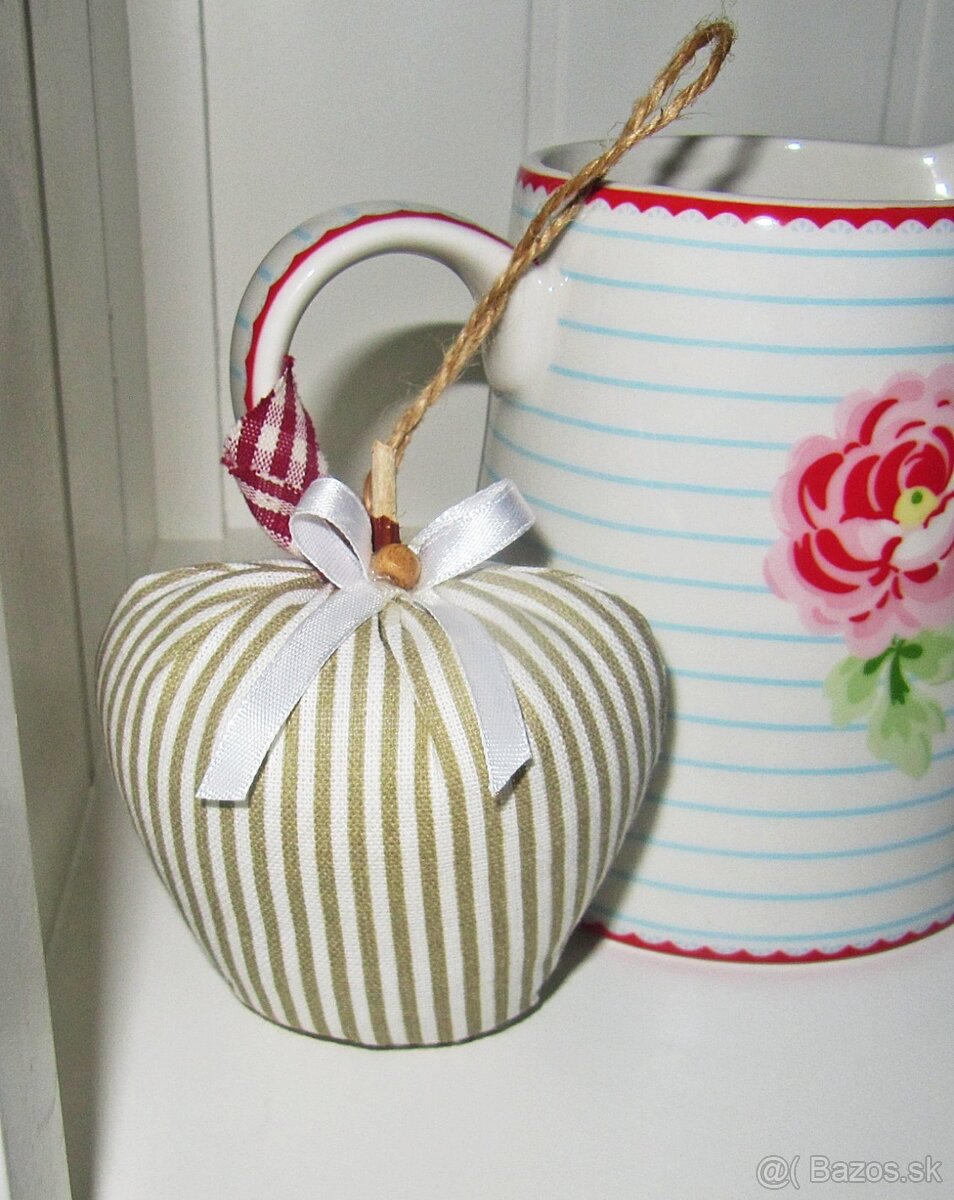 Šité dekorácie - sada 5 kusov - 3