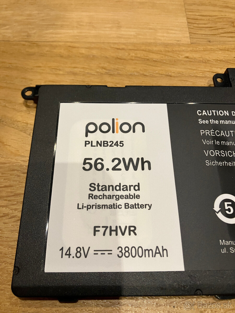 Nová batéria F7HVR pre DELL Inspiron - 3