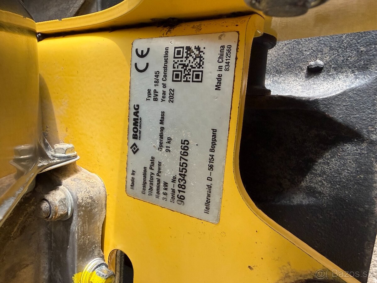 Bomag BVP 18/45 vibračná doska 91kg - 3