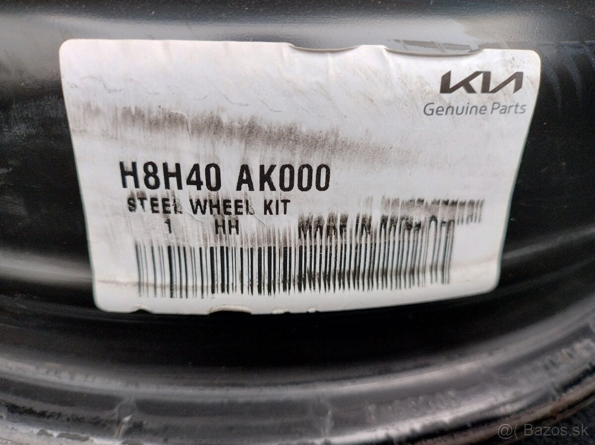 Originál plechové disky KIA 15" 4x100 - 3