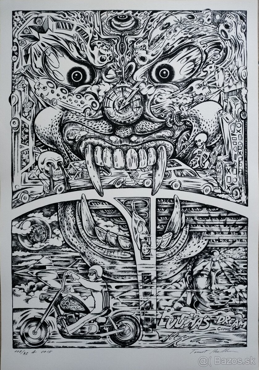 Grafické práce II, akvarely - 3