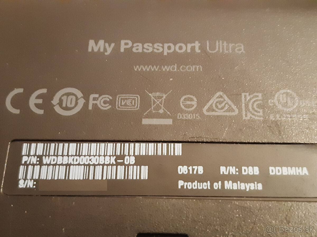Externý HDD 3TB 2,5" WD My Passport Ultra USB 3.0 - 3