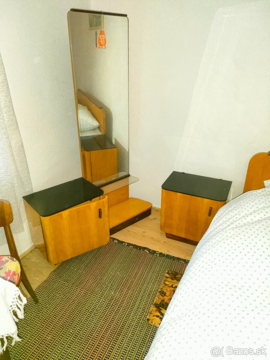 Retro spálňa : manž.posteľ + nočné stolíky - 3