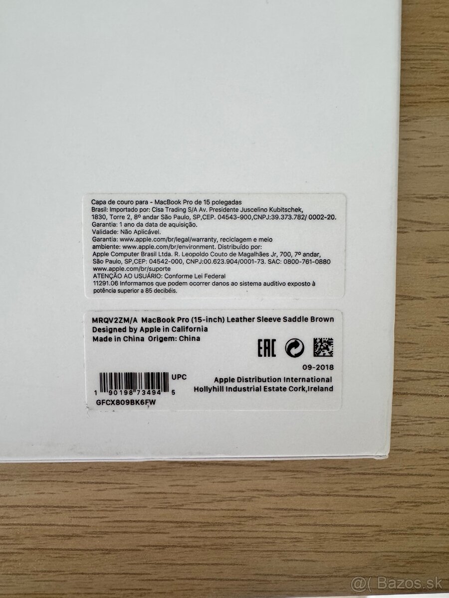 Apple Leather Sleeve Saddle Brown - 3