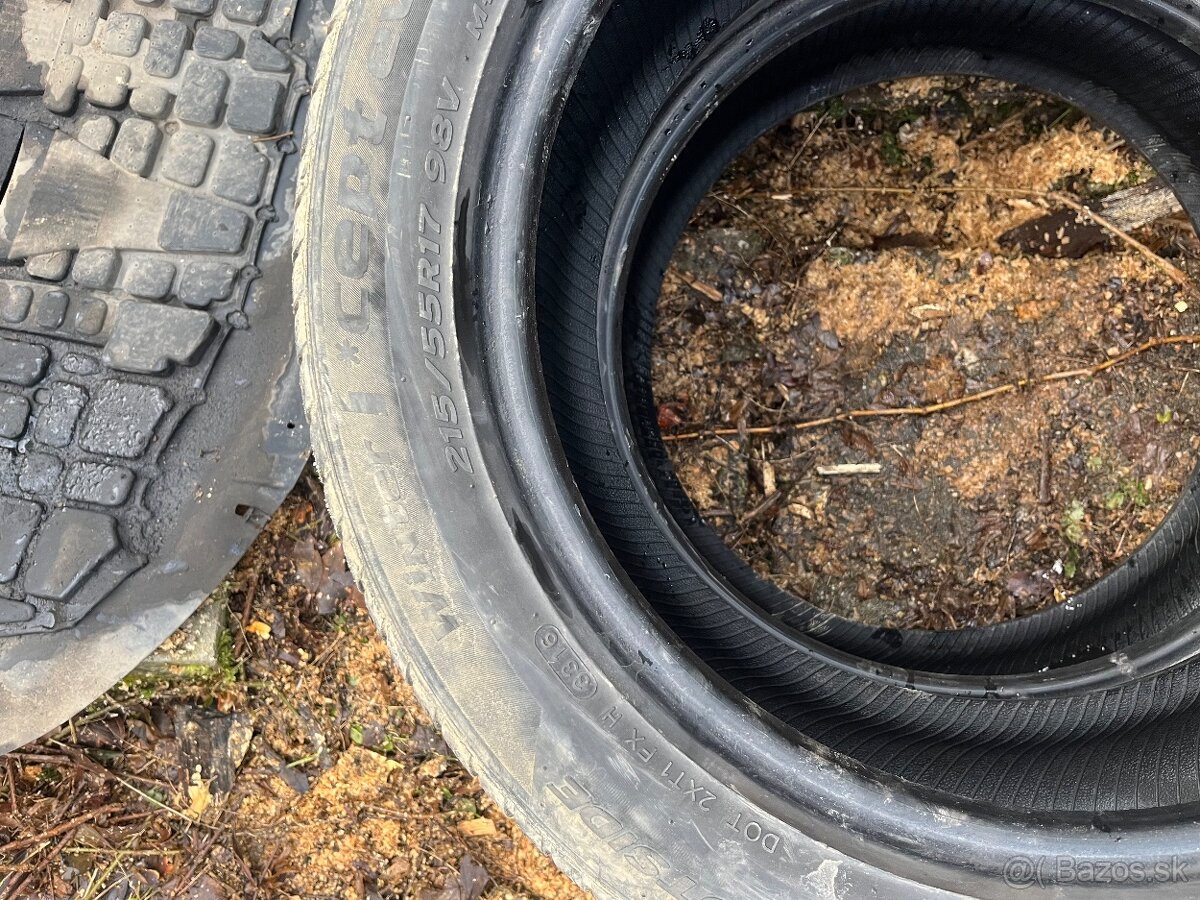 2ks zimne pneu hankook 215/55 r17 - 3