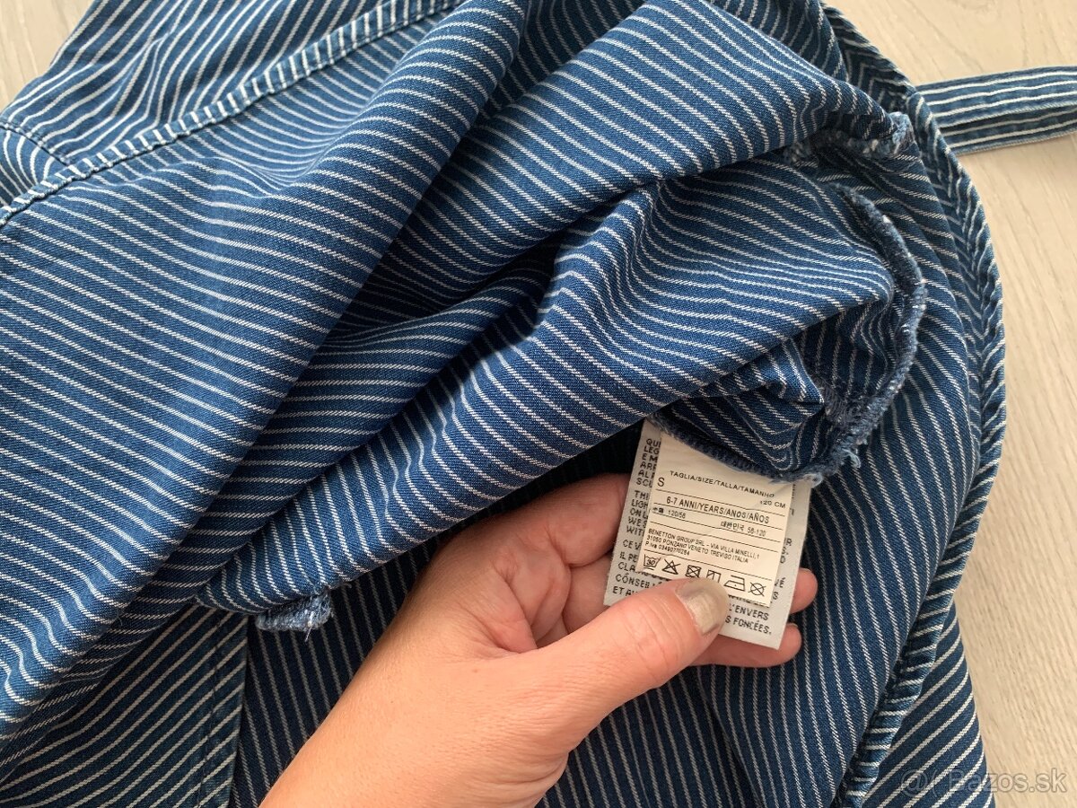 Detské šaty zn. Benetton (veľ. 120) a Guess (7Y) - 3