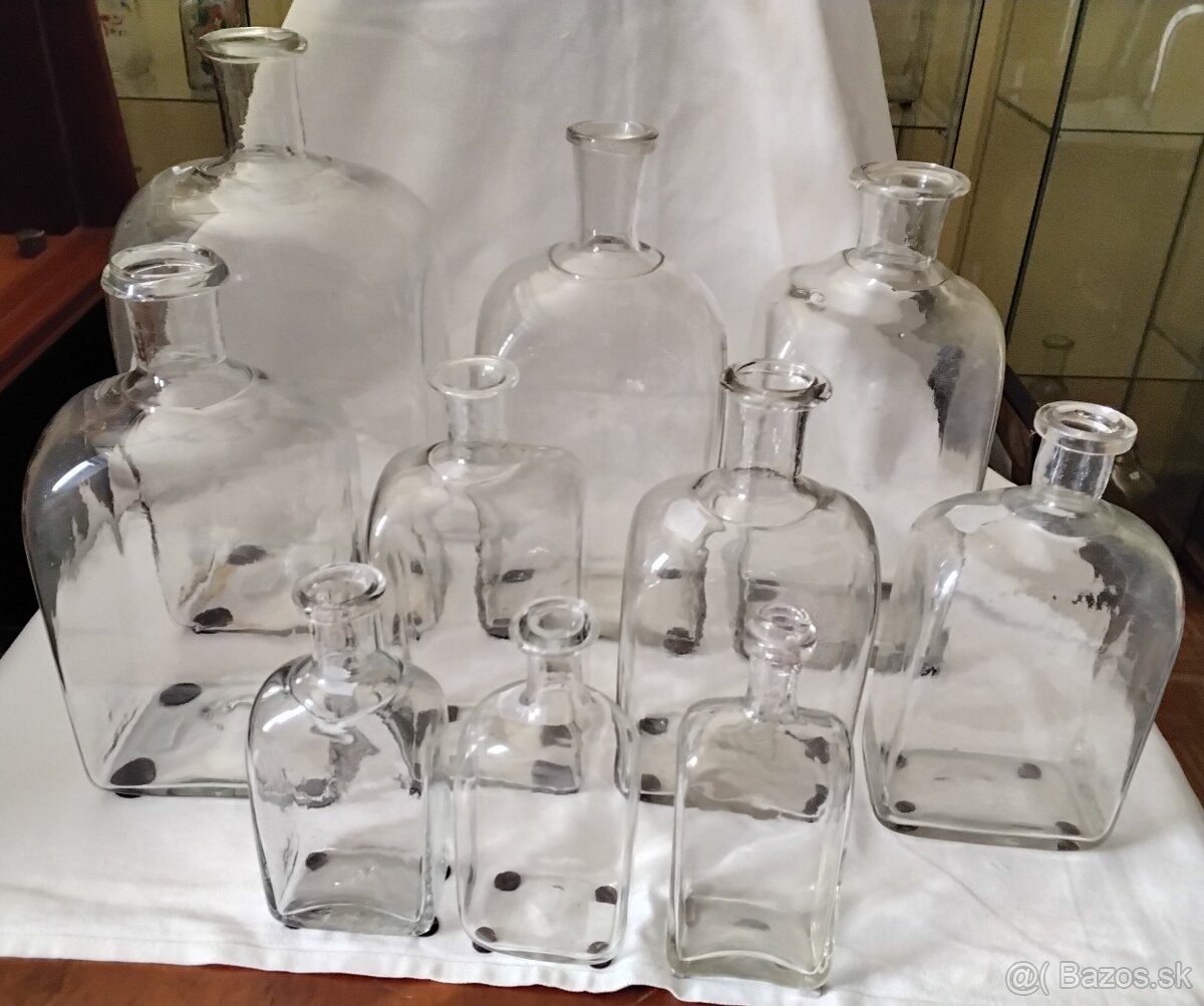 Starožitné fukane fľaše - 3