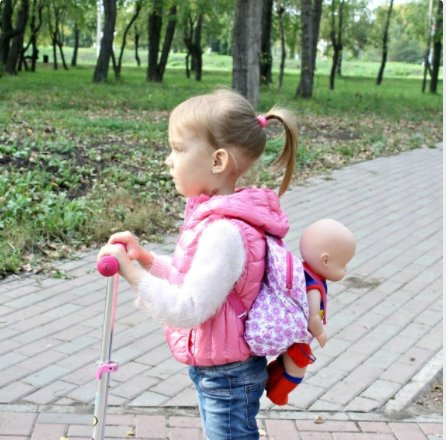 Ruksačik s nosičom pre bábiky/zvieratko - 3