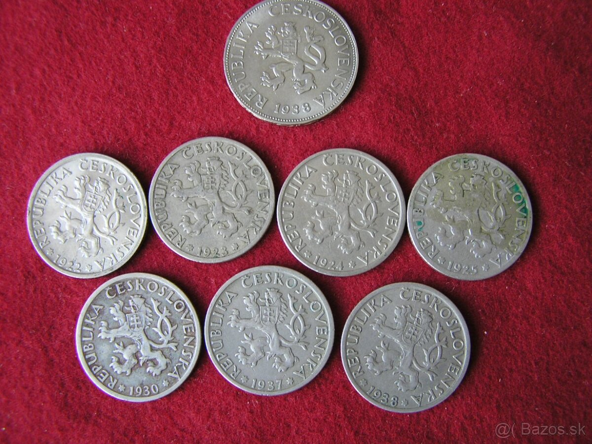 ČESKOSLOVENSKÉ MINCE : PRVÁ REPUBLIKA - 3