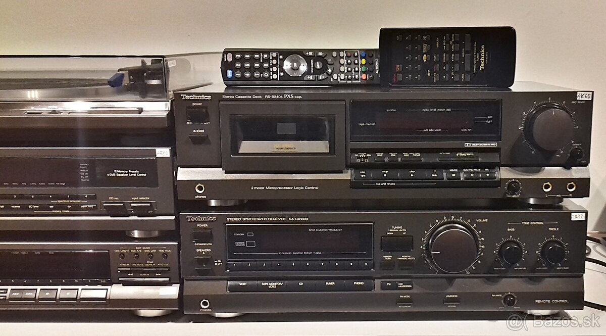 Zostava TECHNICS A02 gramo, equal, CD prehr, deck, receiver - 3