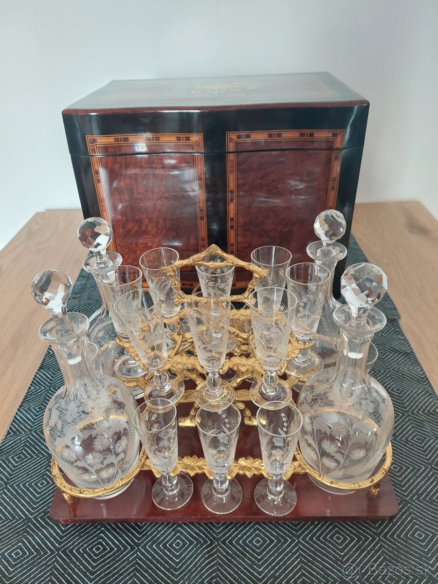 Likérová súprava, "Boulle" , Napoleon III. likérnik, tuja - 3