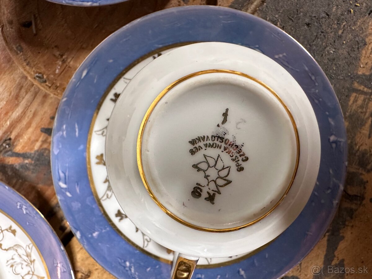Vintage mocca sada 6 ks – Victoria Czechoslovakia 🌟✨ - 3