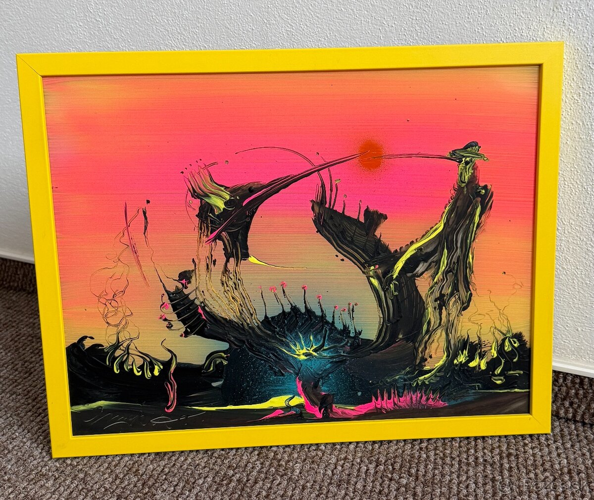 Originálny obraz – Peter Majkut „Neónový horizont“ - 3