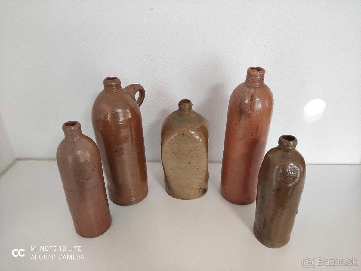 predam starozitne kameninove flase... - 3