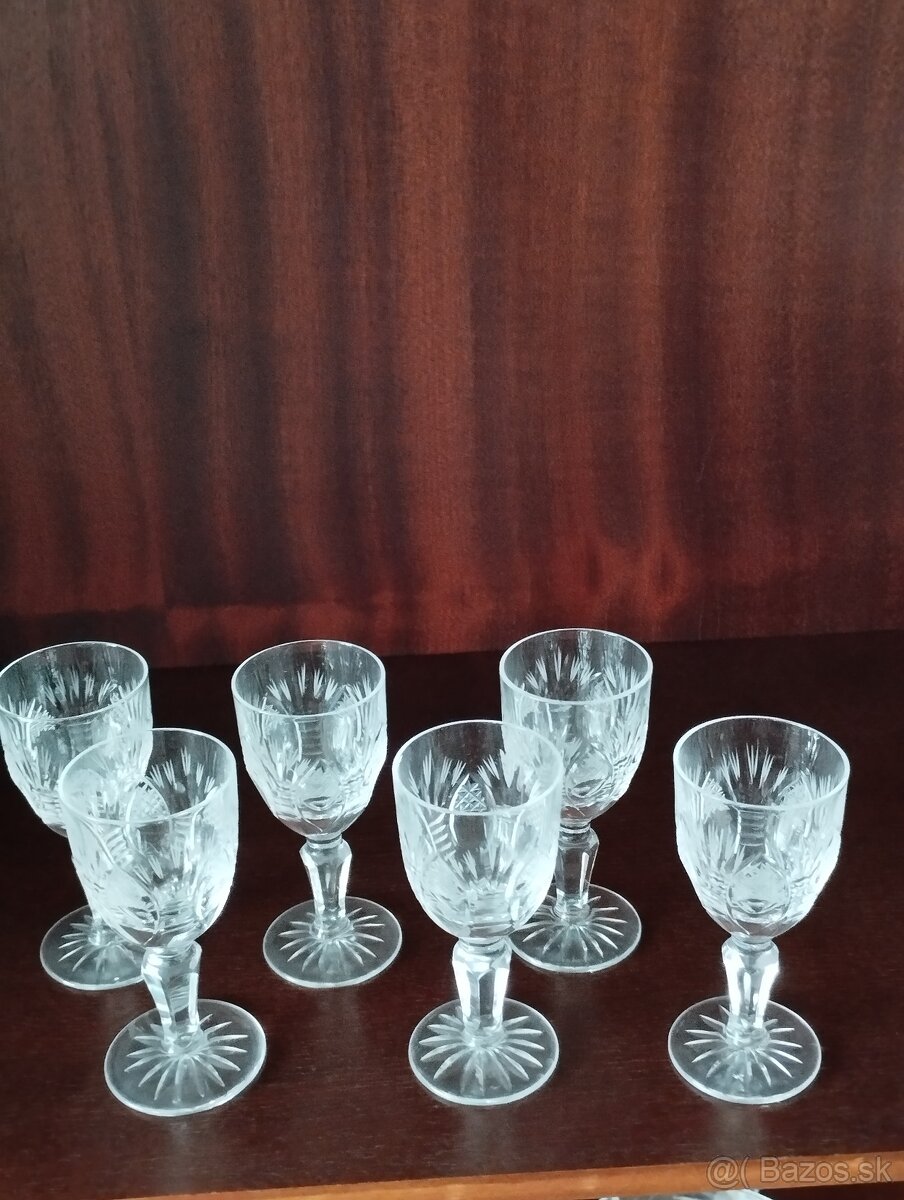 Predám krištáľové poháre sady - 3
