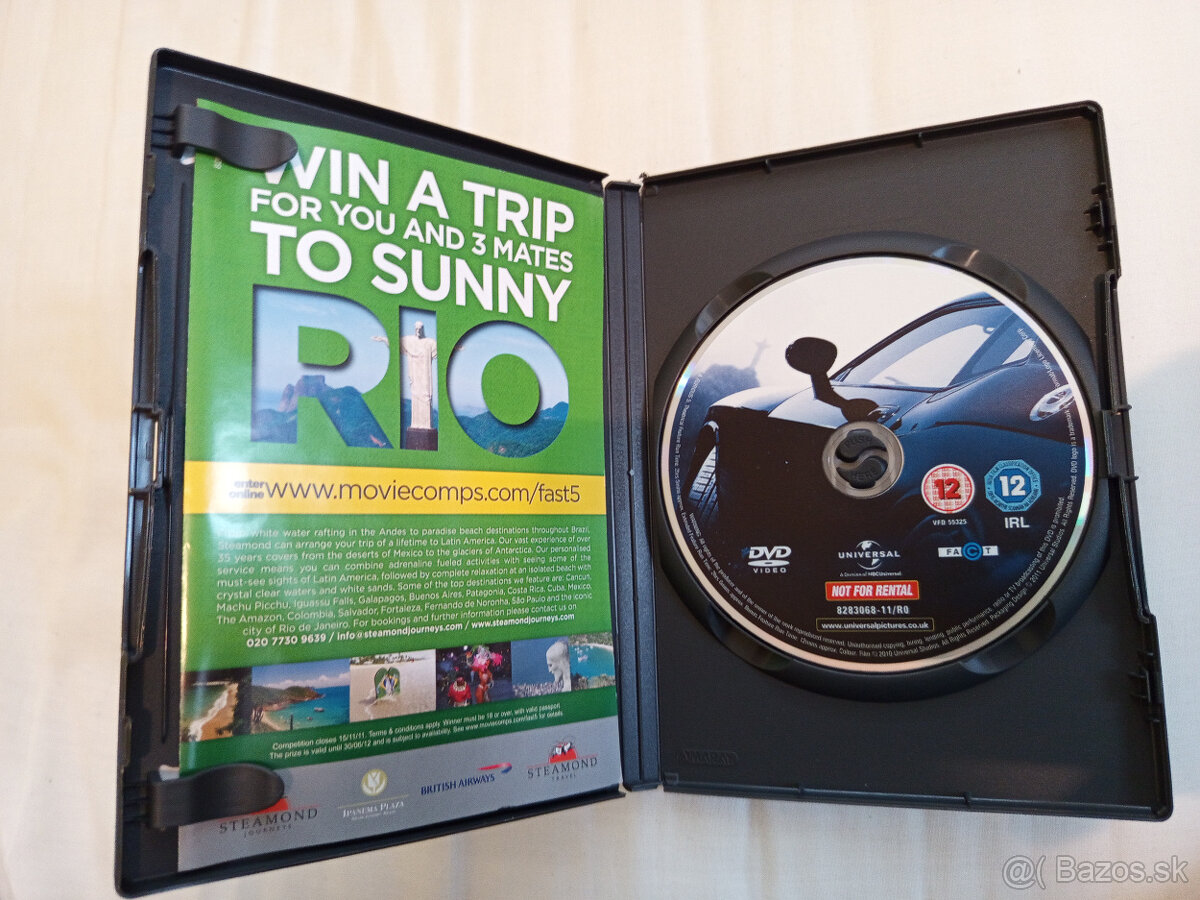 predám DVD Rýchlo a zbesilo 5 - 3