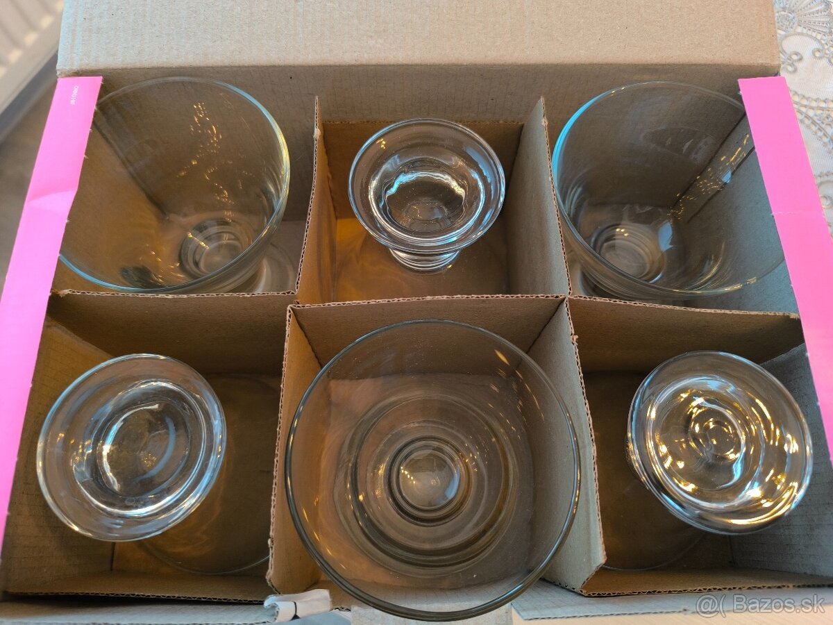 Poháre na zmrzlinu - sada 6 ks - 3