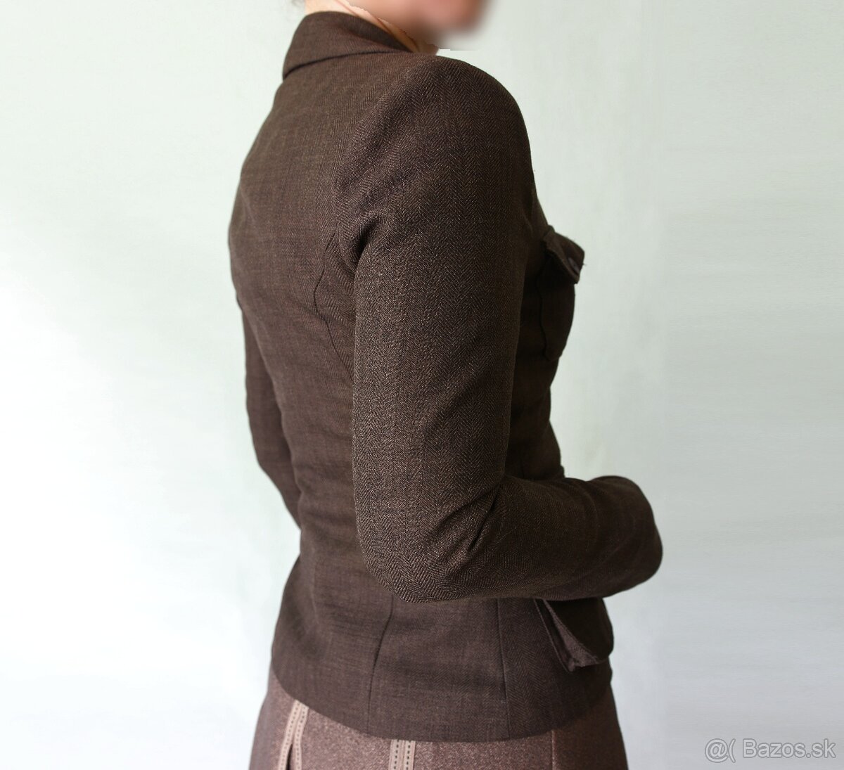 Hnedé sako s nakladanými vreckami Orsay veľ.32 - 3
