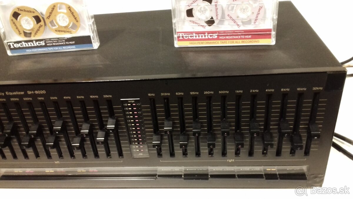 2x12 pasmovy equalizer TECHNICS SH-8020, vyroba Japan, AE70 - 3