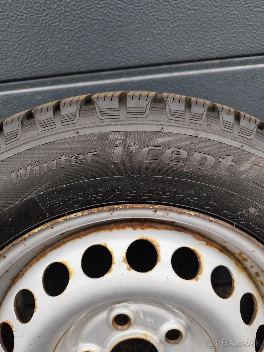 vw Transporter T5 T6 zimné pneu + disky - 3