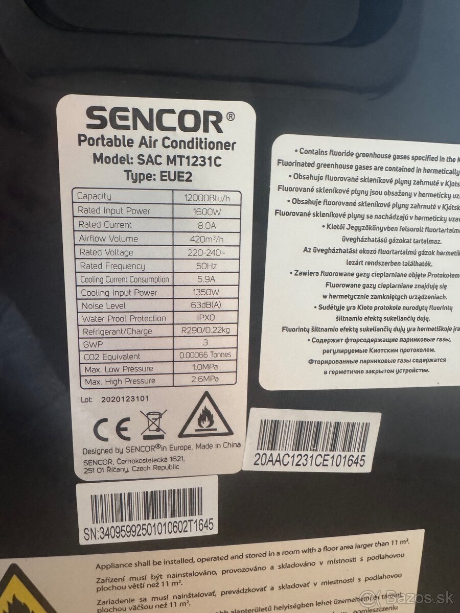 Mobilná klimatizácia Sencor - 3