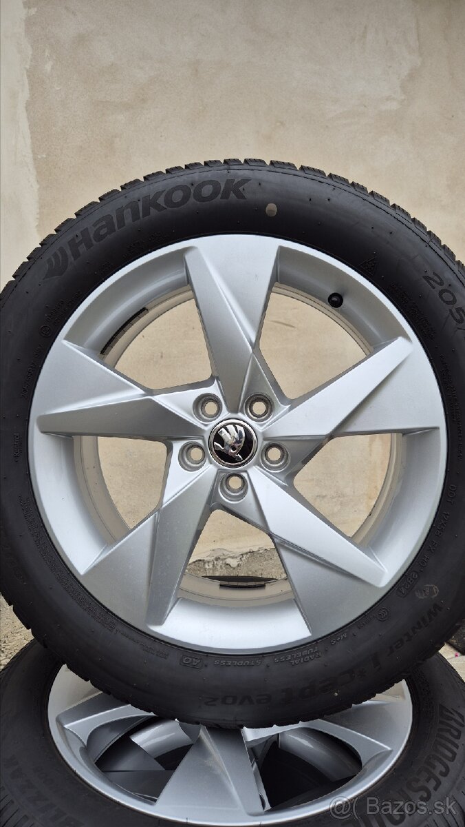 Predam alu disky origo.Škoda 5x100 R17 a zimne pneu. - 3