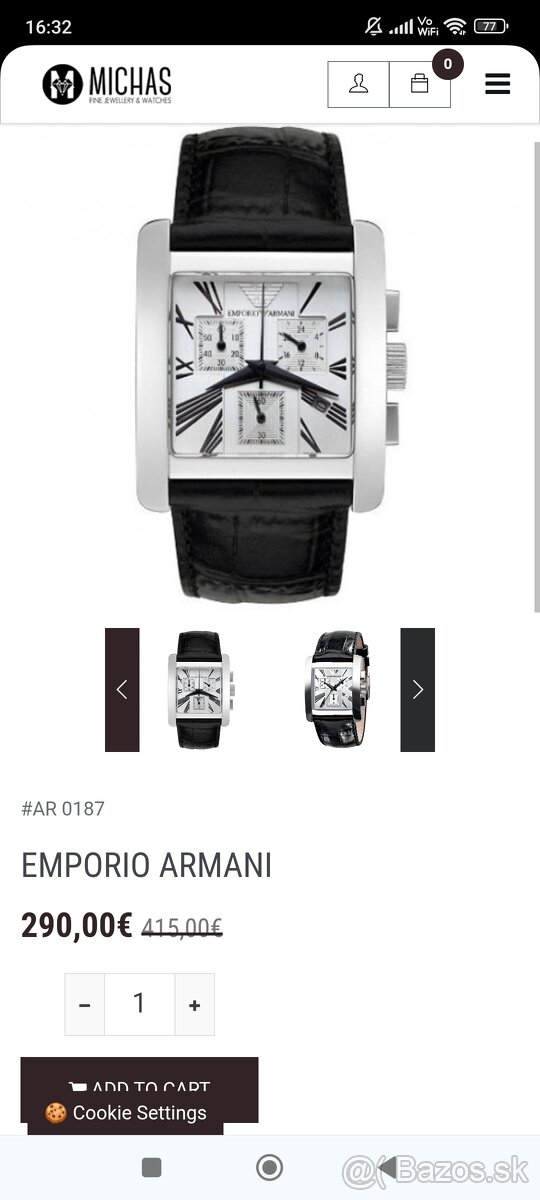 Predám hodinky Emporio armany - 3