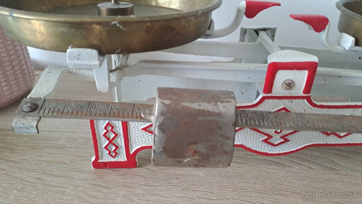 Retro kuchynská váha so závažím - 3