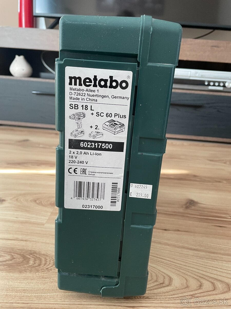 Aku vŕtačka Metabo SB 18 L - 3