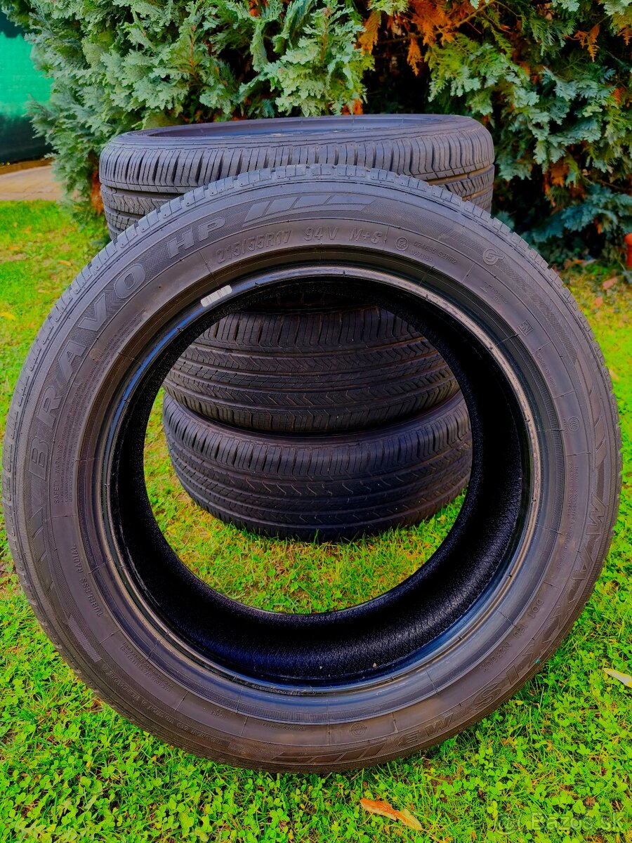 Predám letné pneumatiky 215 55 r17 - 3