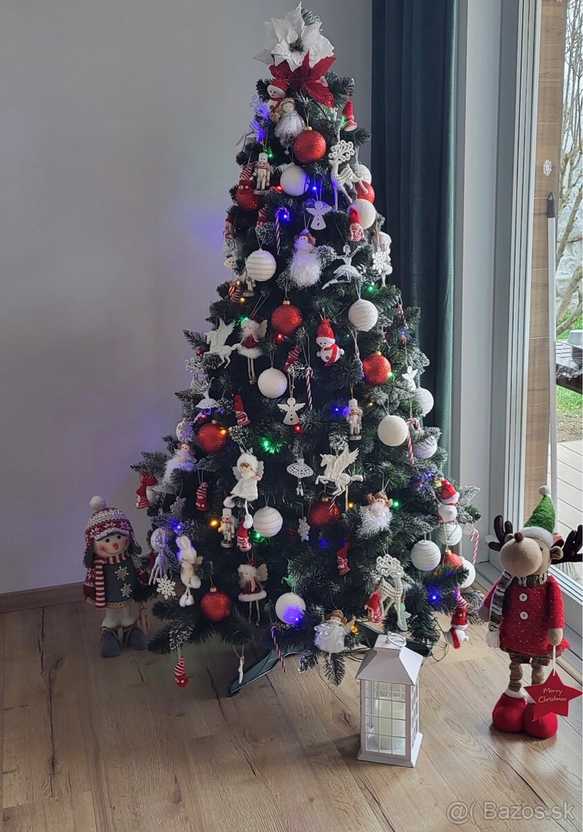 UMELÝ VIANOČNÝ STROMČEK BOROVICA ALICA DIAMANTOVÁ 180cm - 3