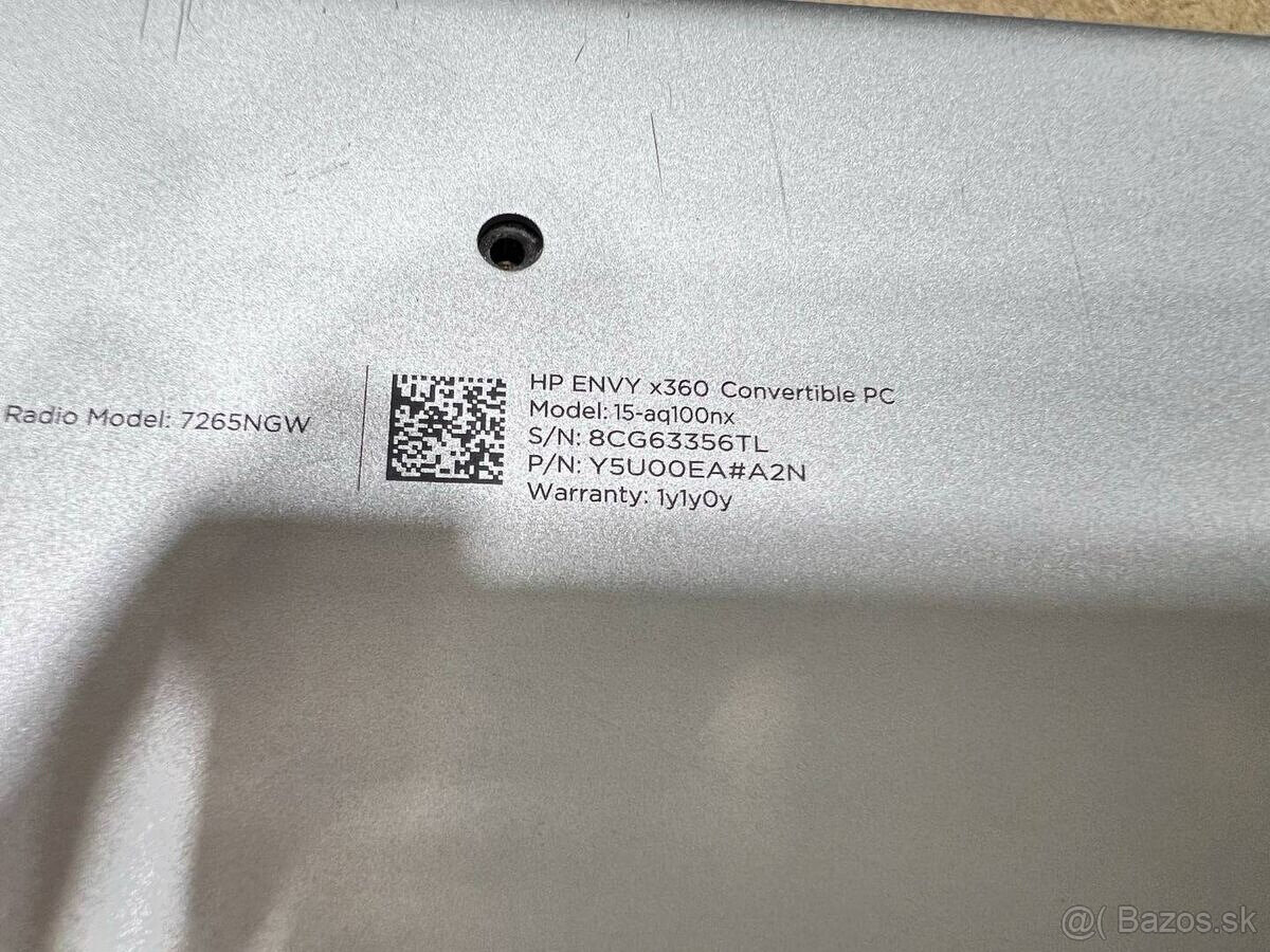 Predám funkčnú použitú matičnú dosku do notebooku HP ENVY - 3