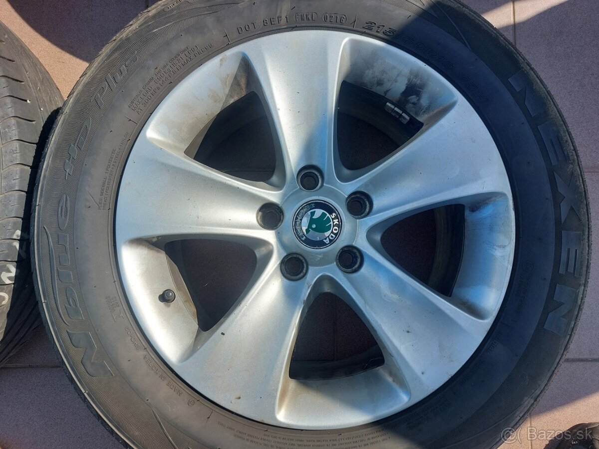 ELEKTRÓNY+PNEUMATIKY ŠKODA MOON R16 5X112 7JX16 ET45 - 3