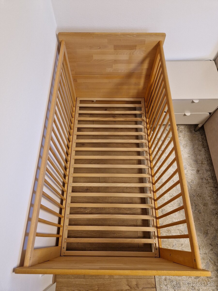 Detská drevená postieľka Pinolino 70×140 - 3