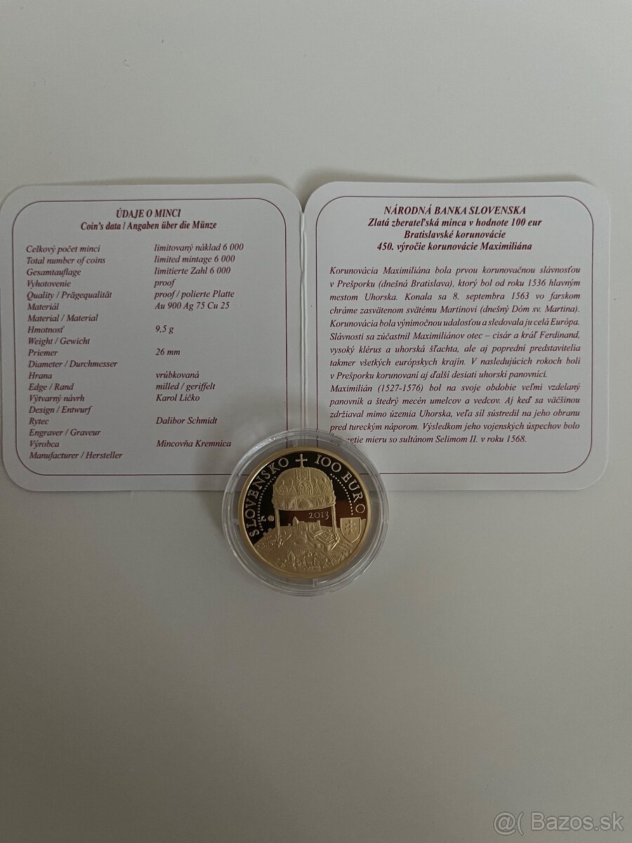 Au 100 EurMojmír I. - 3