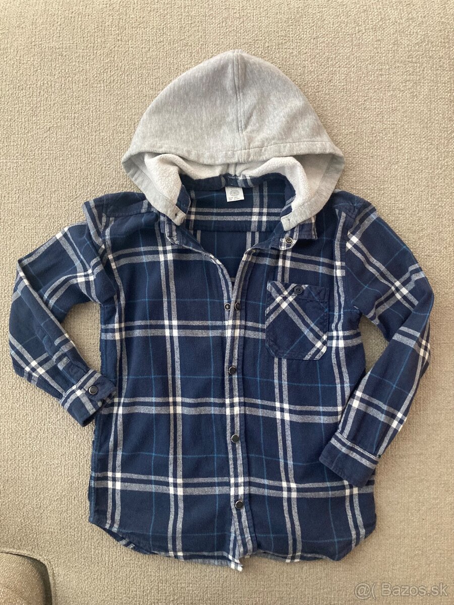 Lindex flanelová košeľa 8-10r 140 - 3