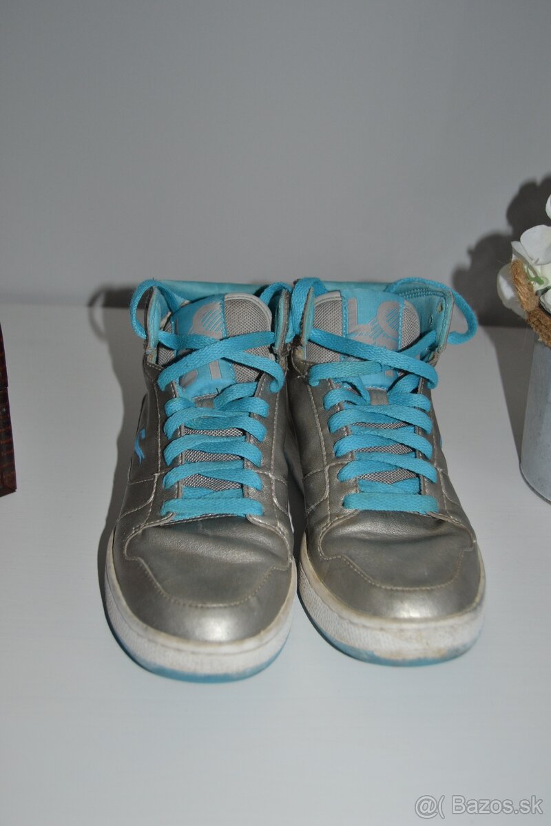 Dievčenské strieborné tenisky Lacoste, veľkosť 36 - 3