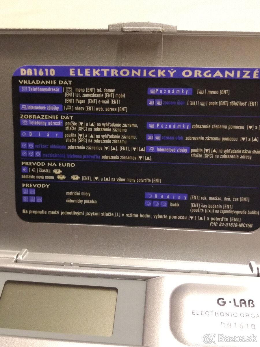 ELEKTRONICKÝ ORGANIZÉR - 3