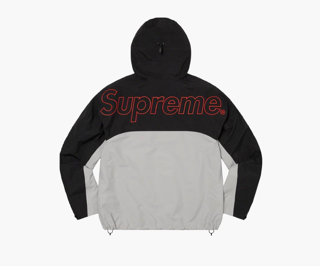 Supreme The North Face Taped Seam Shell Jacket Grey - 3