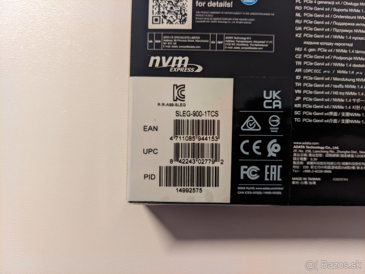 ADATA LEGEND 900 1TB, M.2 2280, NVMe v zaruke - 3