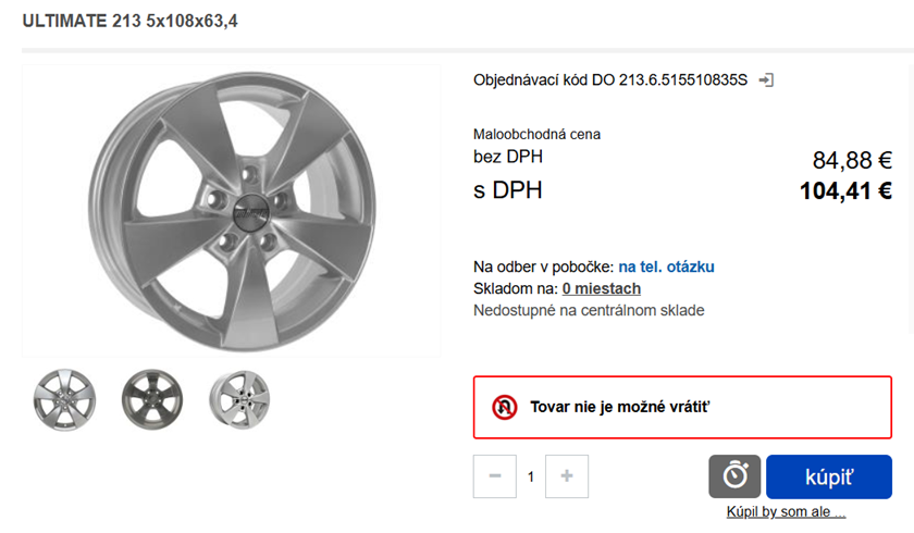 ULTIMATE DISKY 213 5x108x63,4 - 3