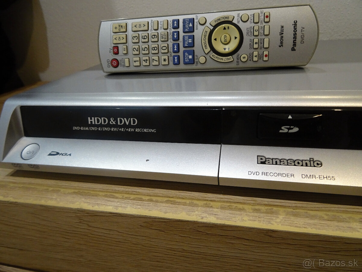 DVD rekordér Panasonic DMR-EH55 - 160 GB HDD - 3