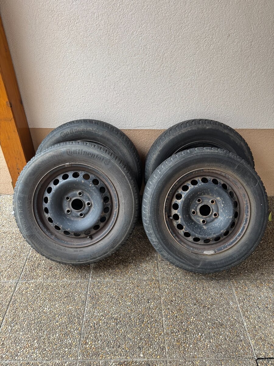 Zimné pneumatiky Continental 195/65/R15 91T s diskami - 3