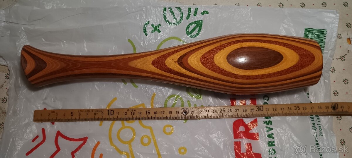 Retro drevena vaza - 3