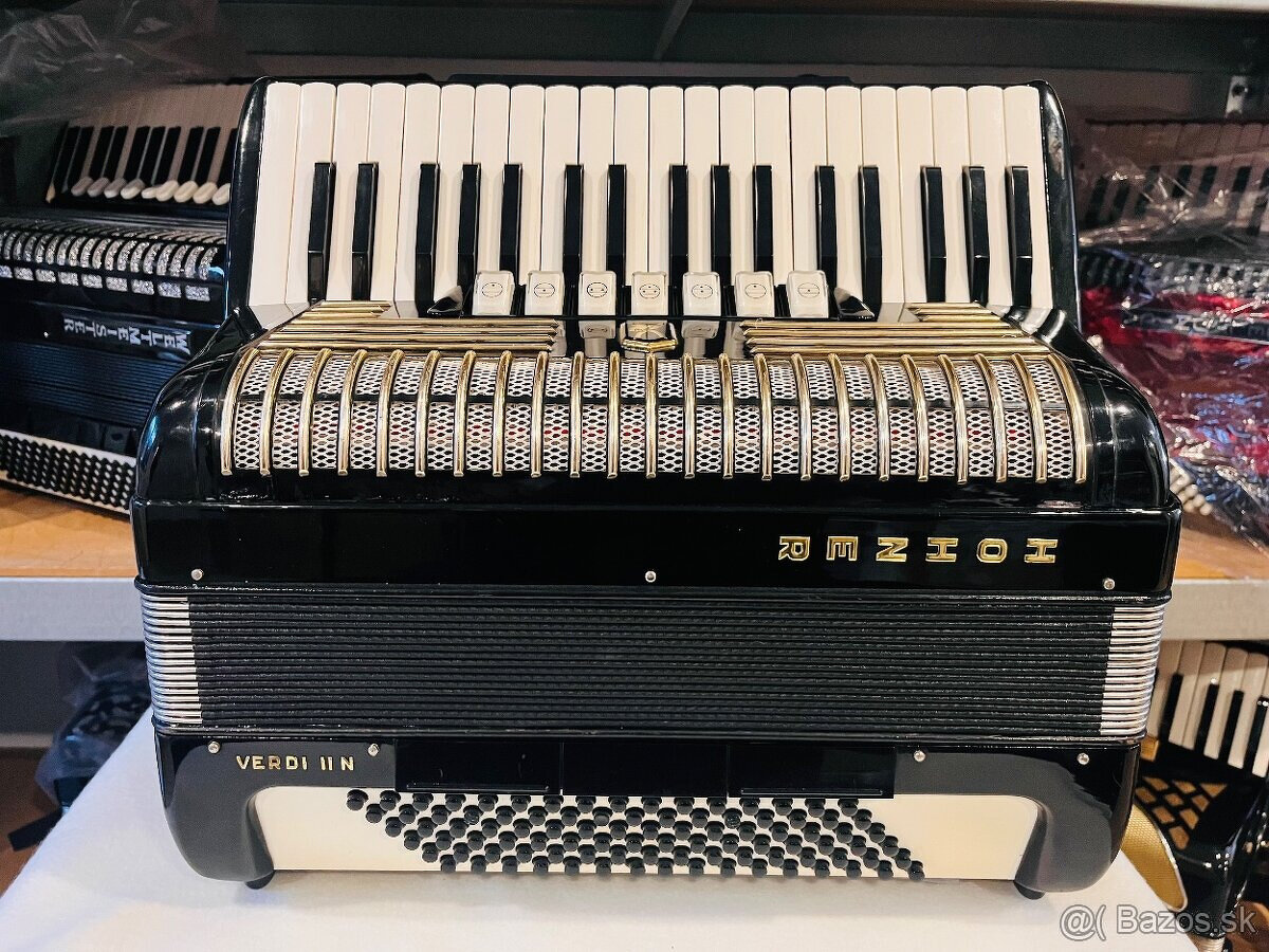 Predám akordeón Hohner Verdi II N- 96 Basový - 3