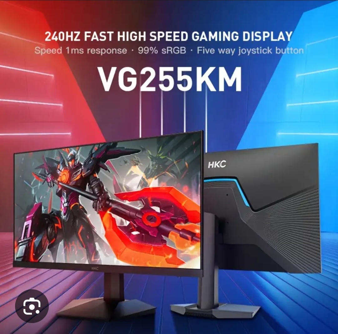 HKC herný 240Hz 1ms 24.5 monitor úplne nový+stojan rameno - 3